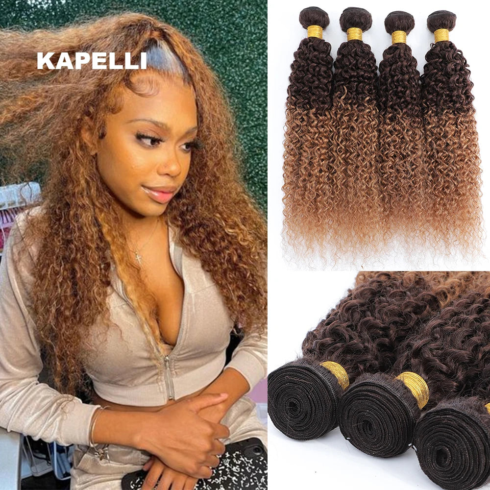 12A Kinky Curly Hair Bundles 1/3/ Jerry Human Burmese Extensions, 100% Unprocessed