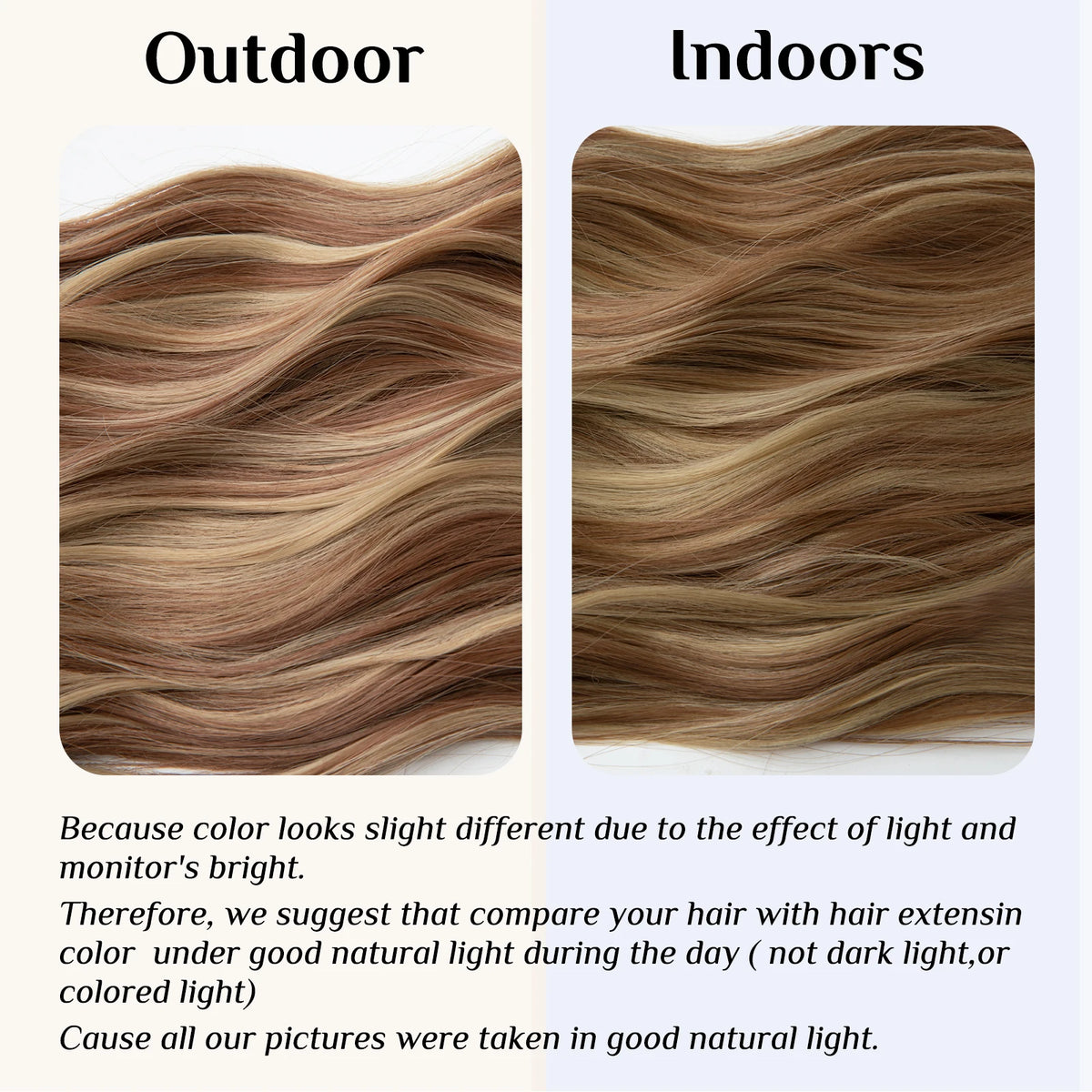 Synthetic Long Wavy Clip in Hair Extensions 22" Thick Hairpiece Brown Blonde