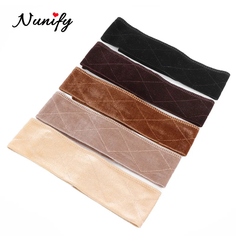 Non-slip Soft Velvet Women Wig Grips Headband Women Velvet Wig Accessories Grip Scarf Headband Adjustable