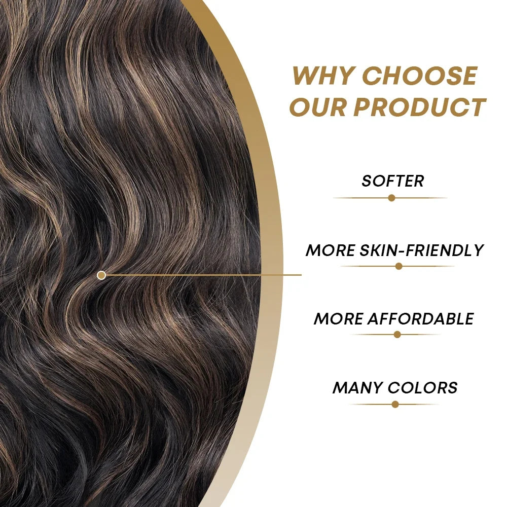 13x6 Highlight Ombre Honey Blonde Body Wave Lace Front Wigs Synthetic HD