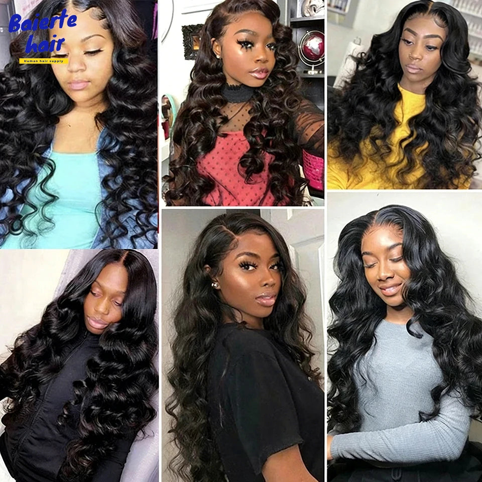 Loose Wave Bundle Human Hair Weave Unprocessed Virgin Wavy Weft Big Spiral