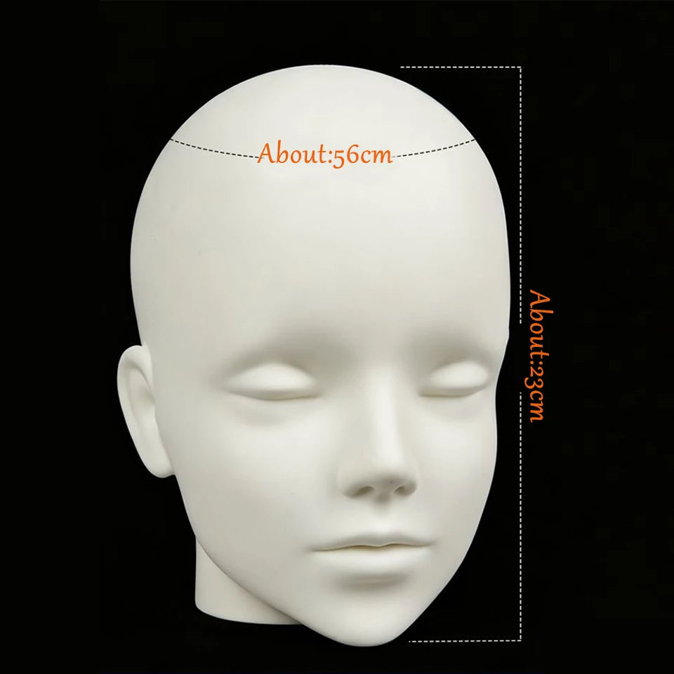 Anime Silicone Mannequin Head Stable Lightweight Wig Display Stand Jewelry Headwear Hat
