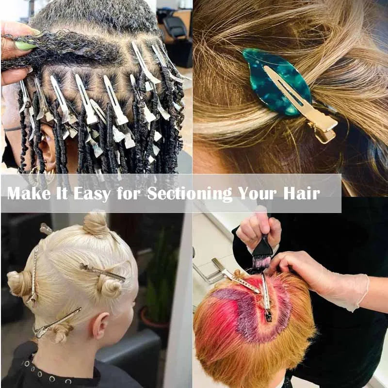 Professional No Bend Hair Pins, No Crease Curl Clips for Salon Styling