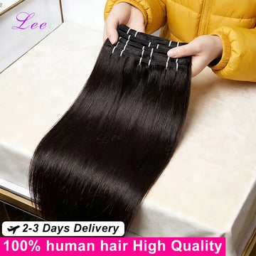16A Straight Bundles Human Hair Brazilian Remy Weave Raw Unprocessed Double Weft