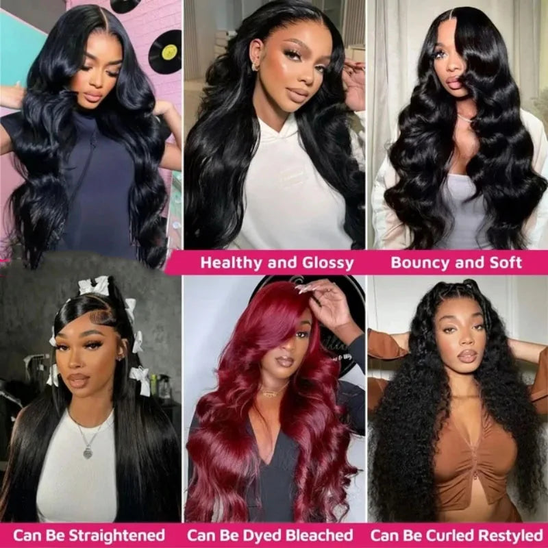 Body Wave Human Hair Bundles Natural Black Brazilian Virgin Weave 12A Unprocessed