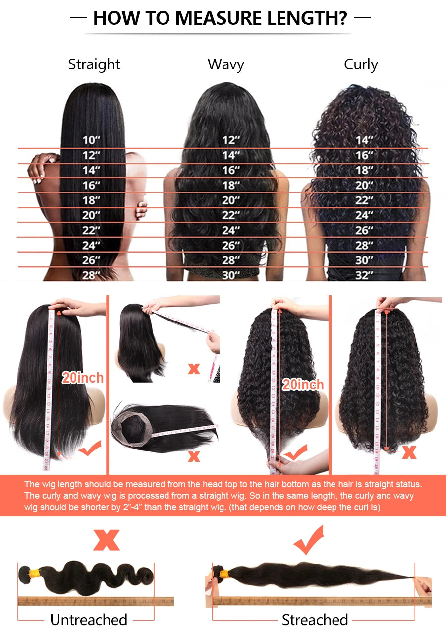 9x6 Ultra Fitted Glueless Wig Human Hair, 250% Real HD Lace Frontal