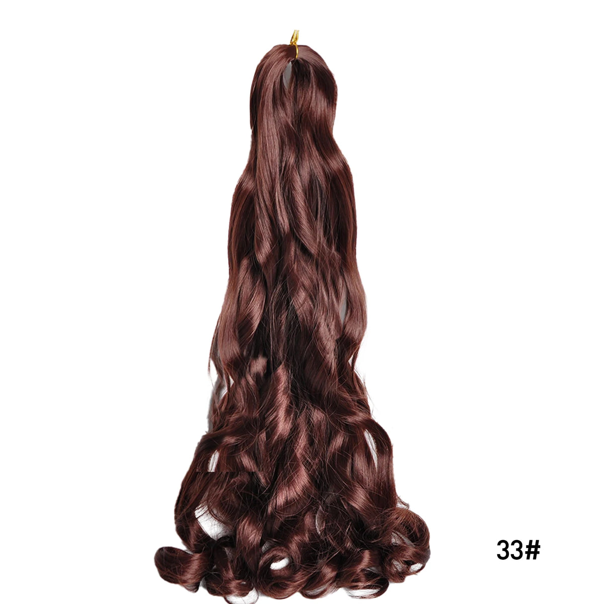 Pre Stretched French Curls Hair Spiral Braiding Synthetic Loose Wave Crochet Braids