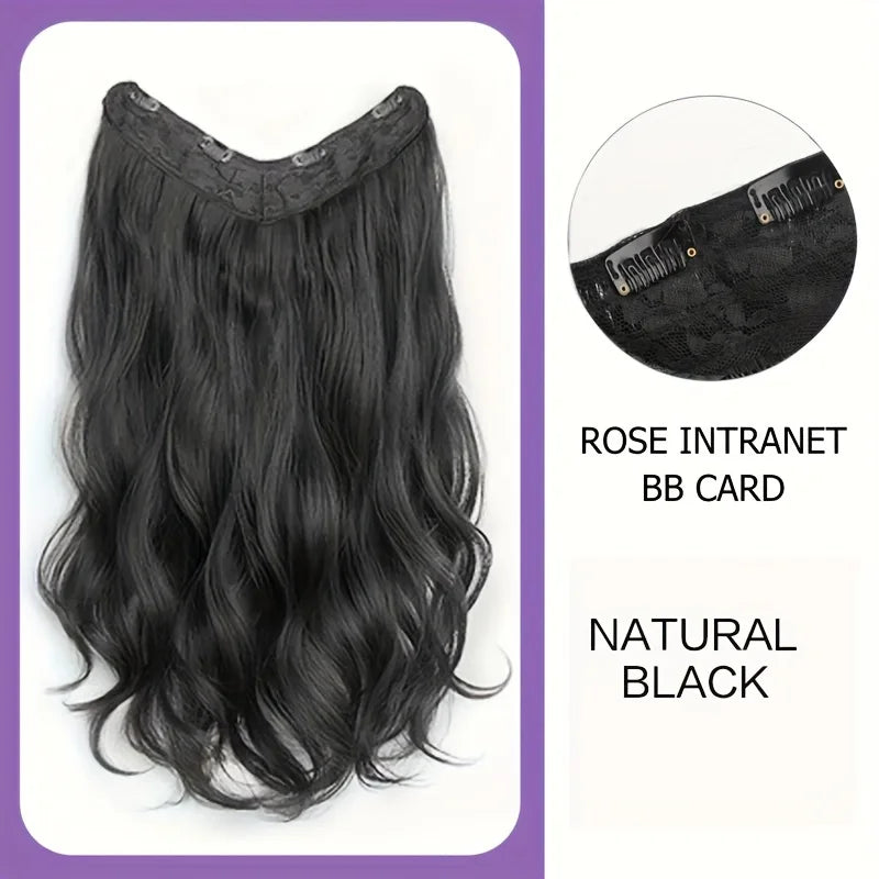 Long Wavy Synthetic U-Shaped Clip-In Hair Extensions, 16, 20 and 24 Inch