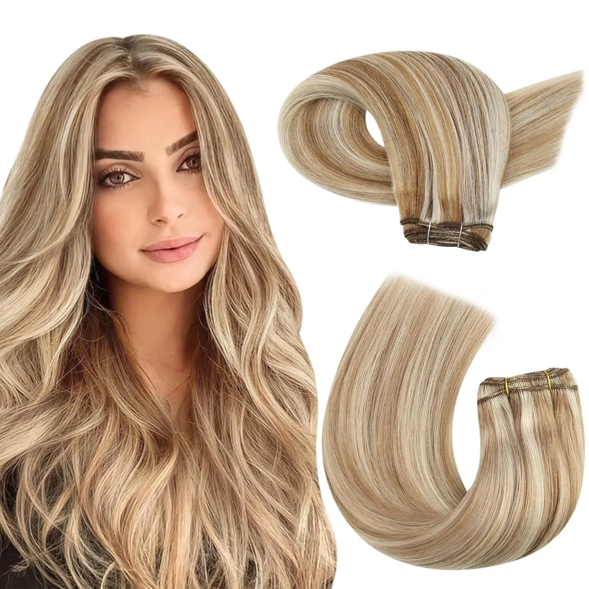 Brazilian Human Hair Wefts, Machine Weft Remy Straight Sew-In Bundles 100g