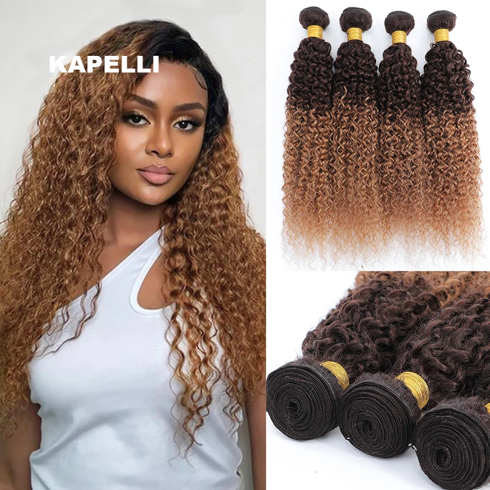 12A Kinky Curly Hair Bundles 1/3/ Jerry Human Burmese Extensions, 100% Unprocessed