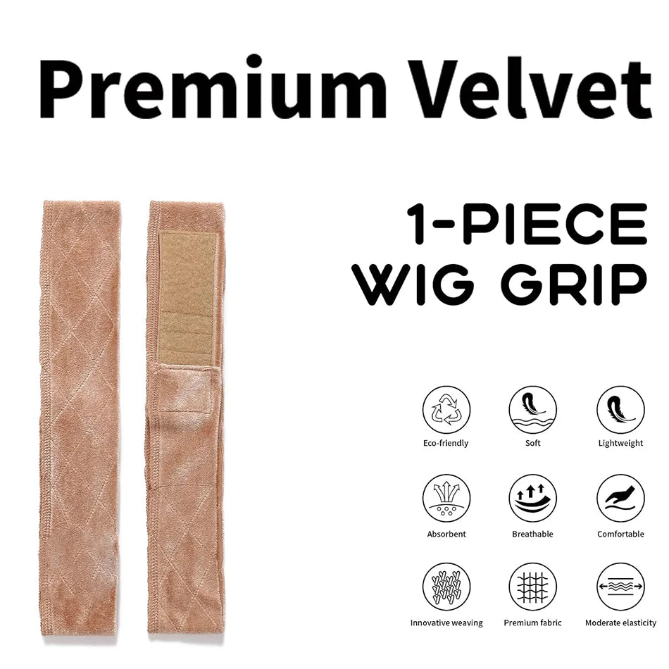 Velvet Wig Grips Headband Adjustable Grip Headbands Lace Frontal Non-slip Soft To