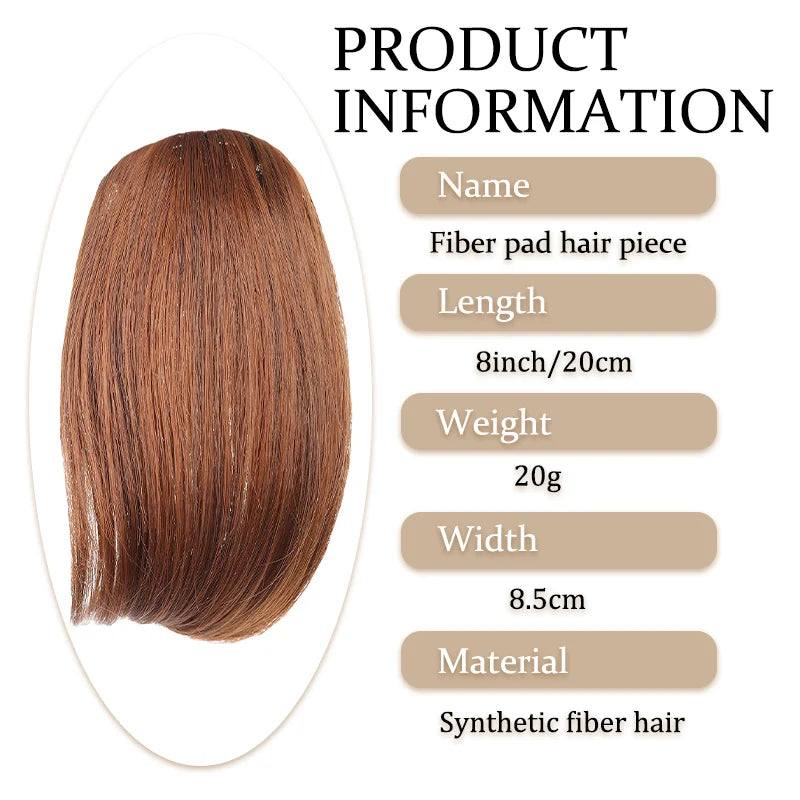 Wig Synthetic Pad Hair Piece 20cm 30cm Two Card One-piece Root Increase