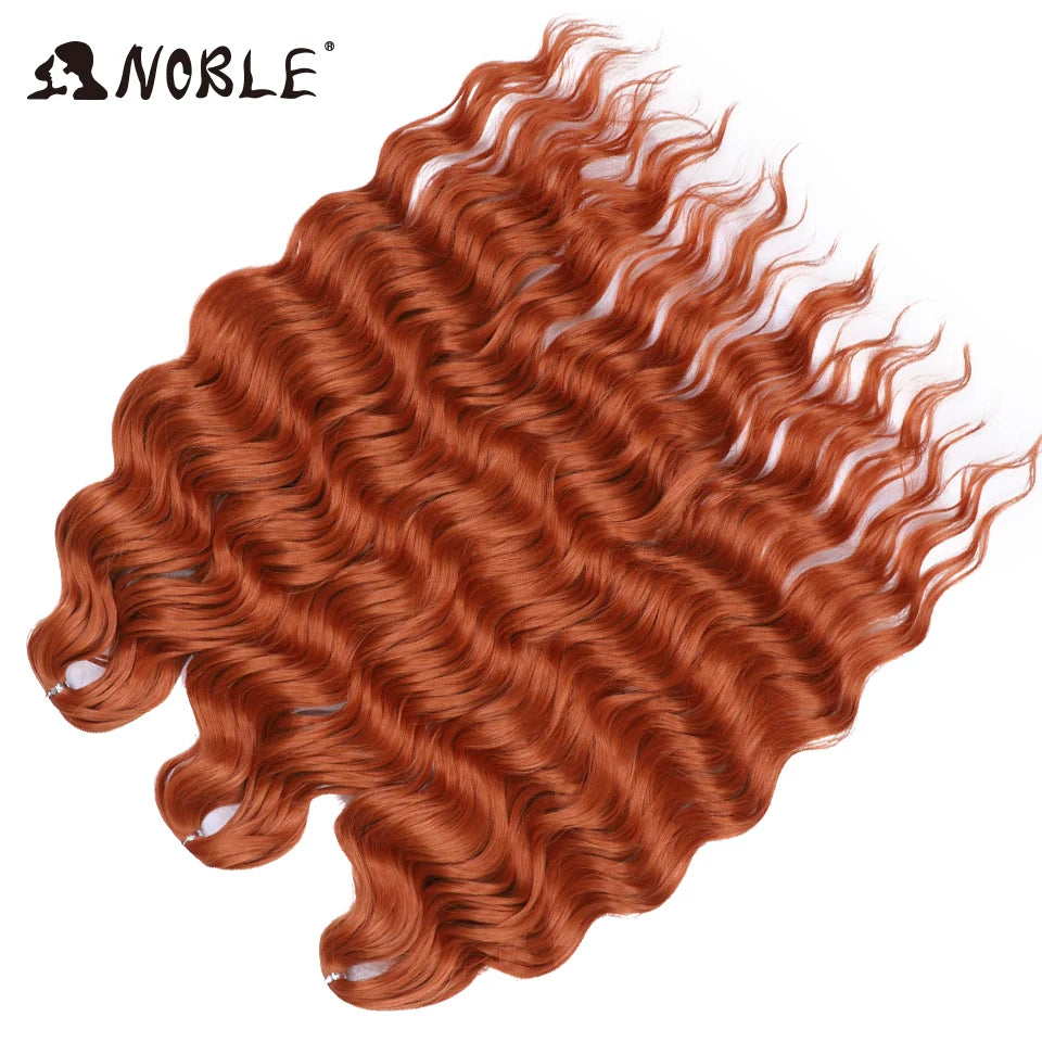 Synthetic Loose Deep Wave 24" Braiding Hair Extensions Water Braid Ombre Blonde