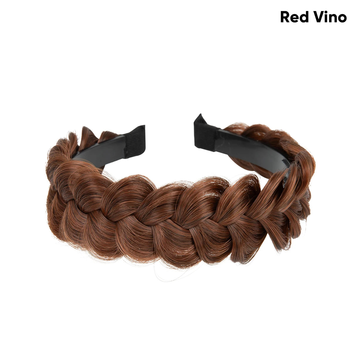 High-Quality Synthetic Fiber Braided Headband Wig, Fishtail Braid Headband, Bohemian Style Women's Hair Accessory Wig