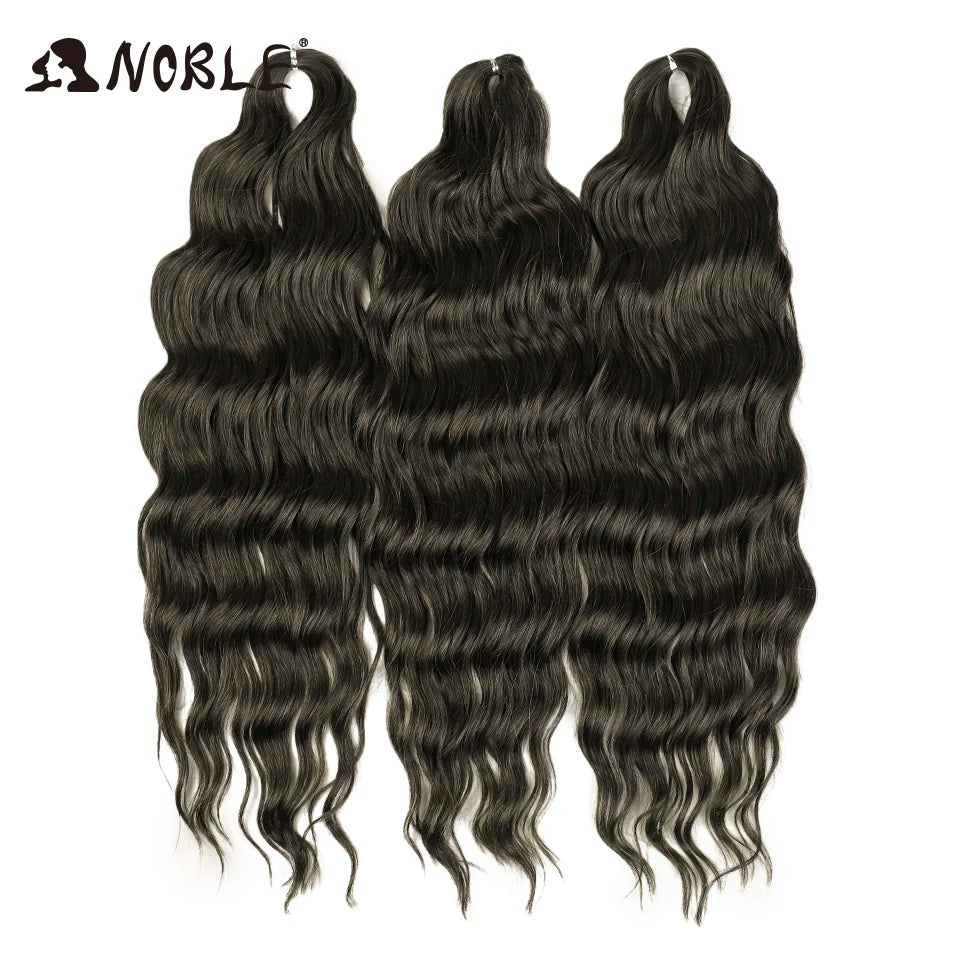 Synthetic Loose Deep Wave 24" Braiding Hair Extensions Water Braid Ombre Blonde