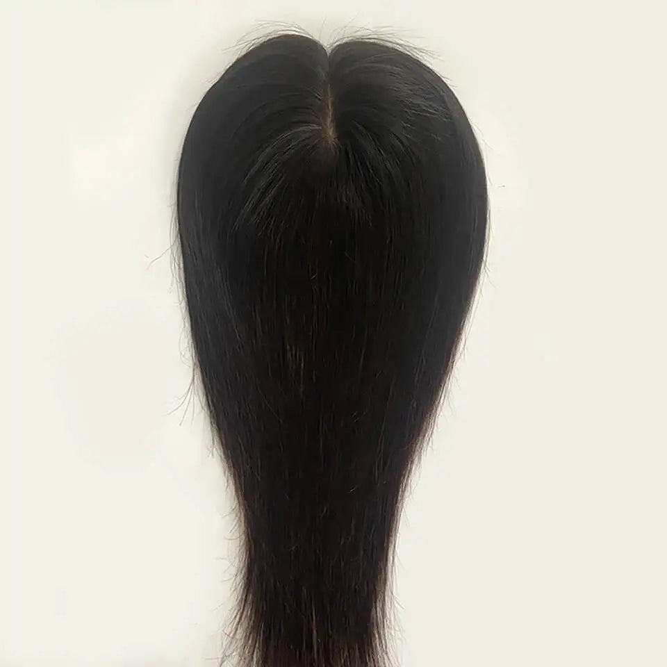 Silk Base Straight Hair Toppers Natural Looking Remy Human Topper Clips Breathable