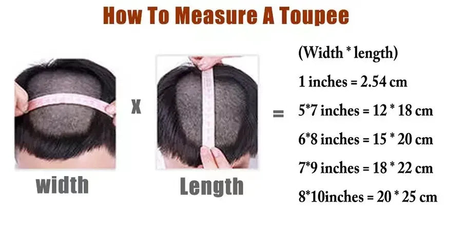 Lace with PU Men Toupee Hair Prosthesis Breathable Natural Human Hair Toupee Wig