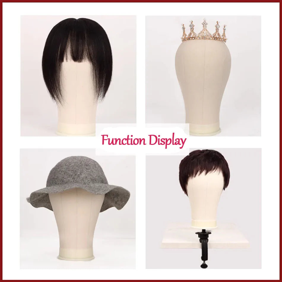 Soft Canvas Wig Head Tripod Stand 22' Training Mannequin Hairstyle Display Dly