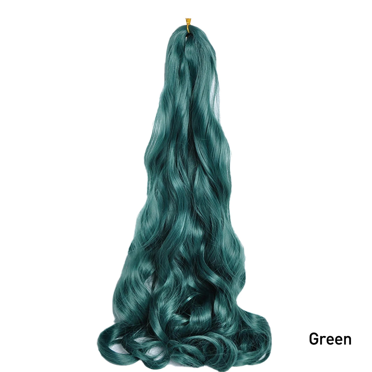 French Curls Braiding Hair Extensions - Synthetic Loose Wave Spiral Curl, High Temperature, Ombre Pre-Stretched