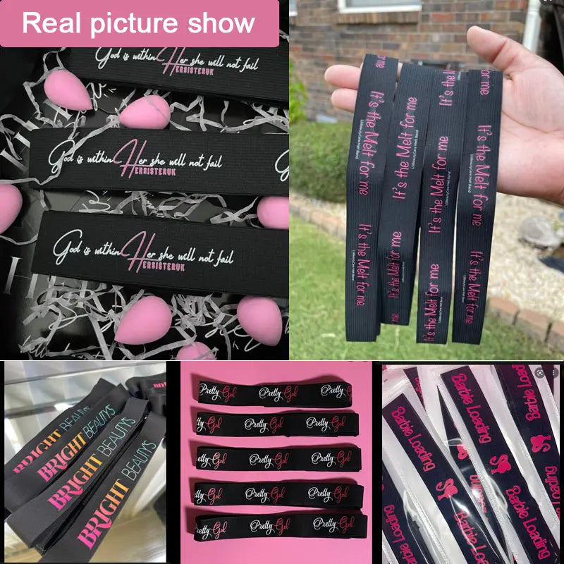 Custom Elastic Bands Wig Grip Edge Melt Band Fixed 2.5CM 3CM 3.5CM