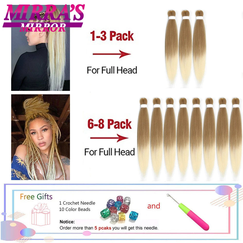 Synthetic Pre Stretched Braiding Hair To Make Senegalese Box Braid Natural Soft