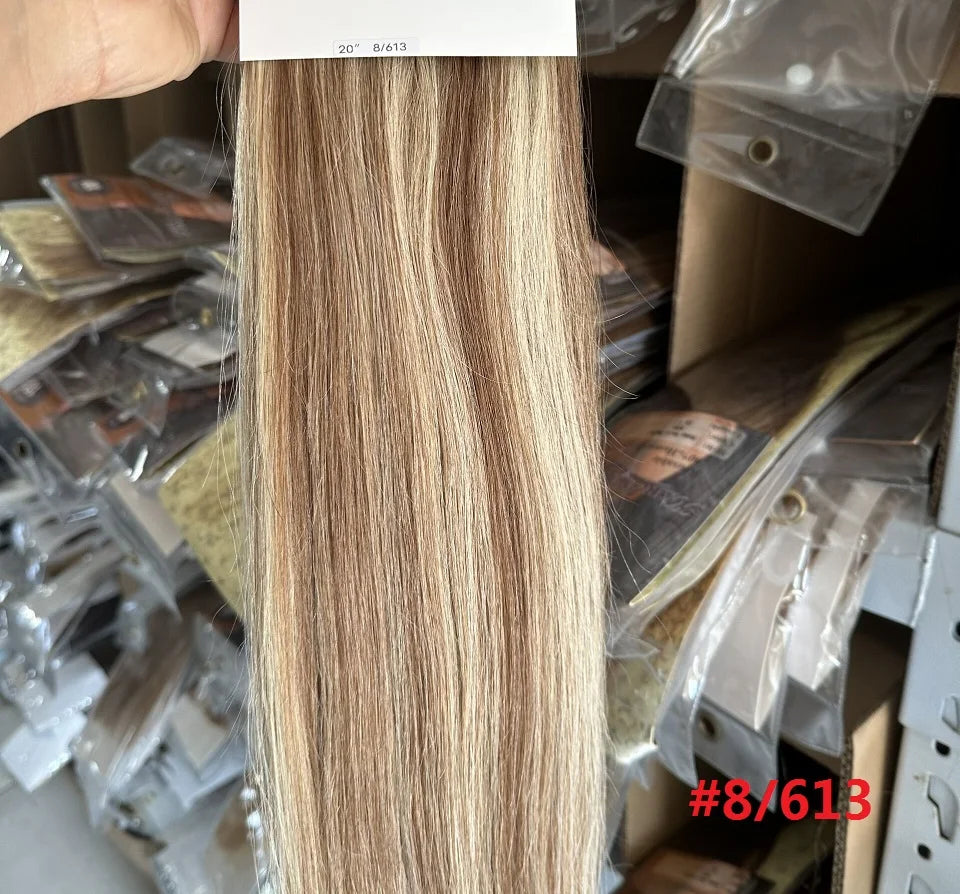 Brazilian Remy Clip in Human Hair Extensions Deep U Pcs Full Head