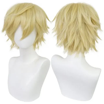 Universal Cosplay Synthetic Wig Silver Red Pink Blonde Grass Green Black Straight