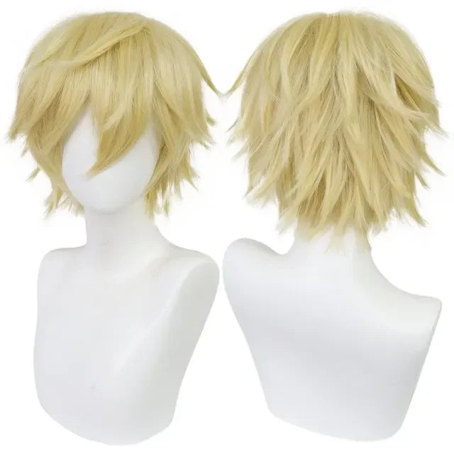 Universal Cosplay Synthetic Wig Silver Red Pink Blonde Grass Green Black Straight