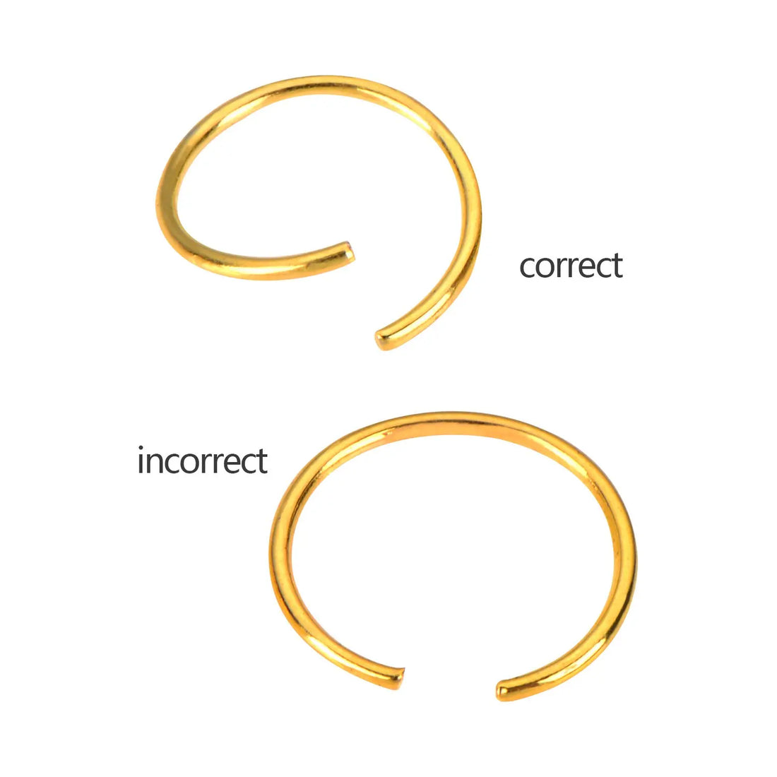 12mm Golden/sliver/rose Red Color Hair Rings Clips Loop Girls Diy Accessories Dreadlock