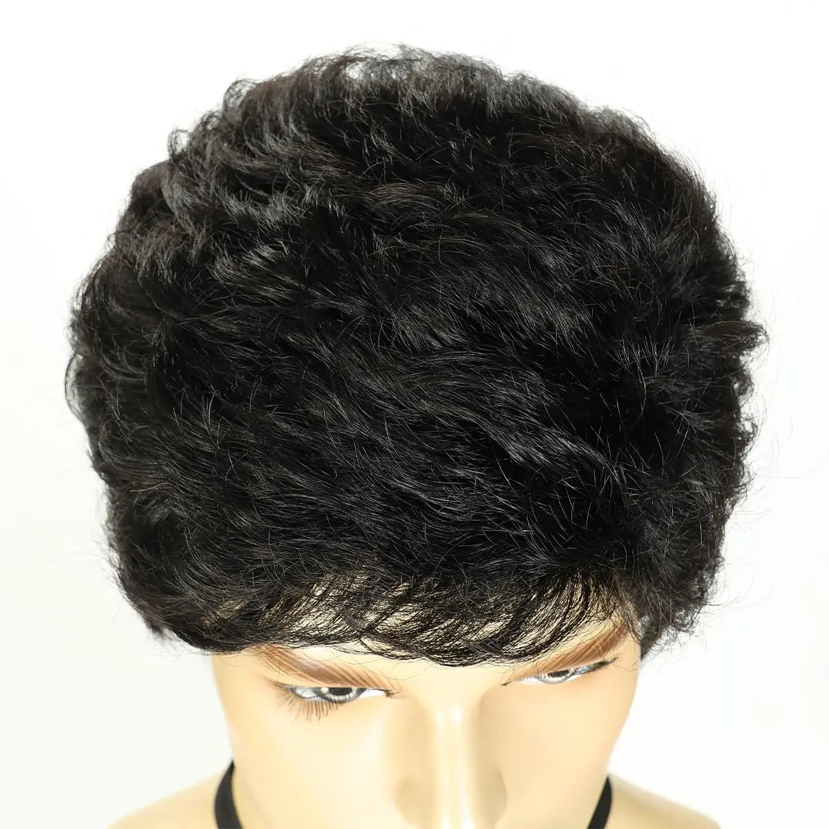 Men Wigs Short Silver Gray Wig Synthetic Heat Resistant Natural Halloween Cosplay Hair Wig