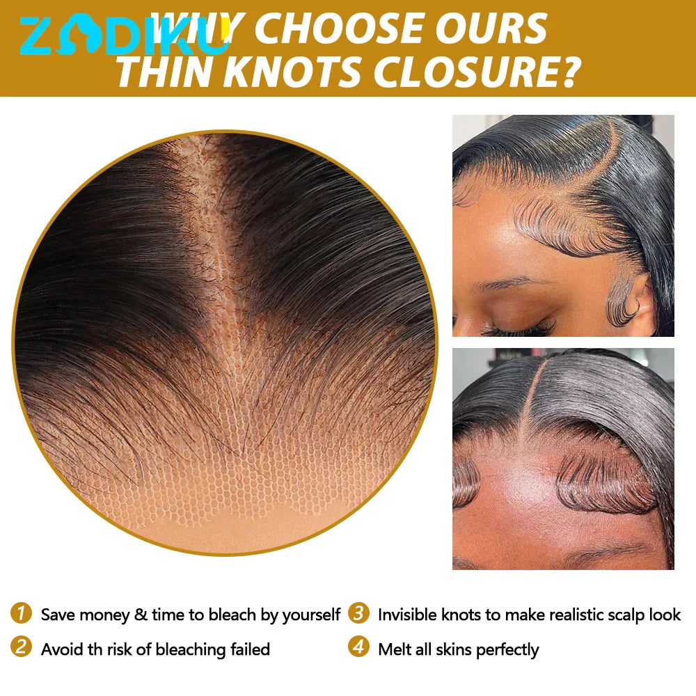 13x4 Ear To Transparent Frontal Lace Only Straight HD Closure Human Hair