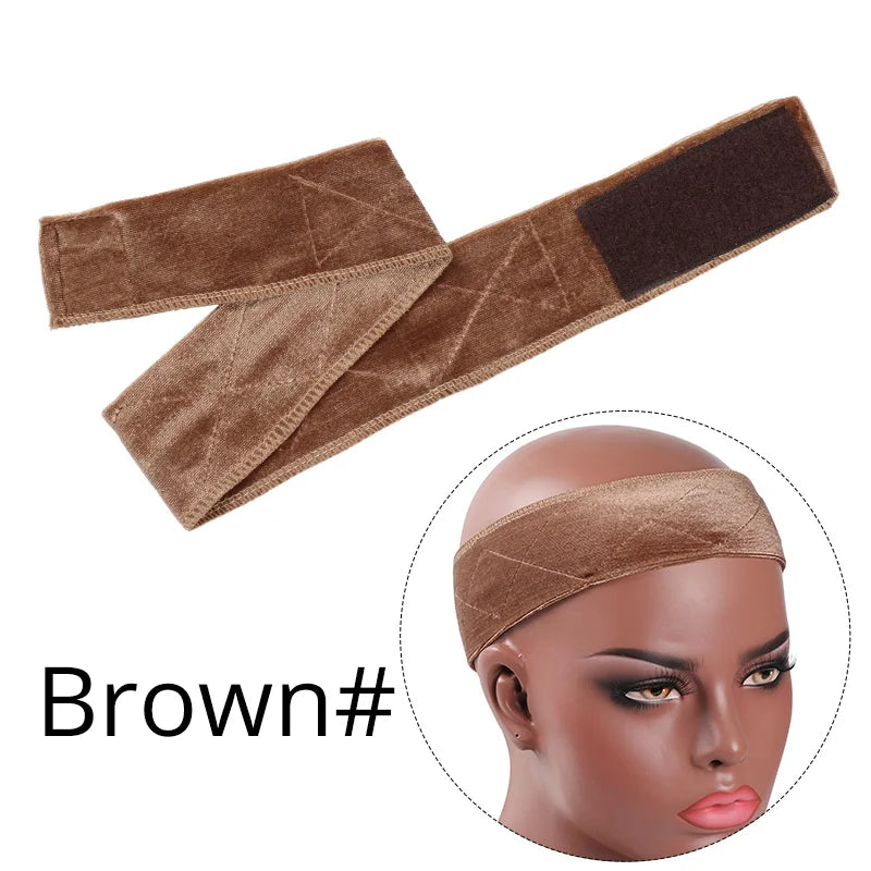 Non-slip Soft Velvet Women Wig Grips Headband Women Velvet Wig Accessories Grip Scarf Headband Adjustable