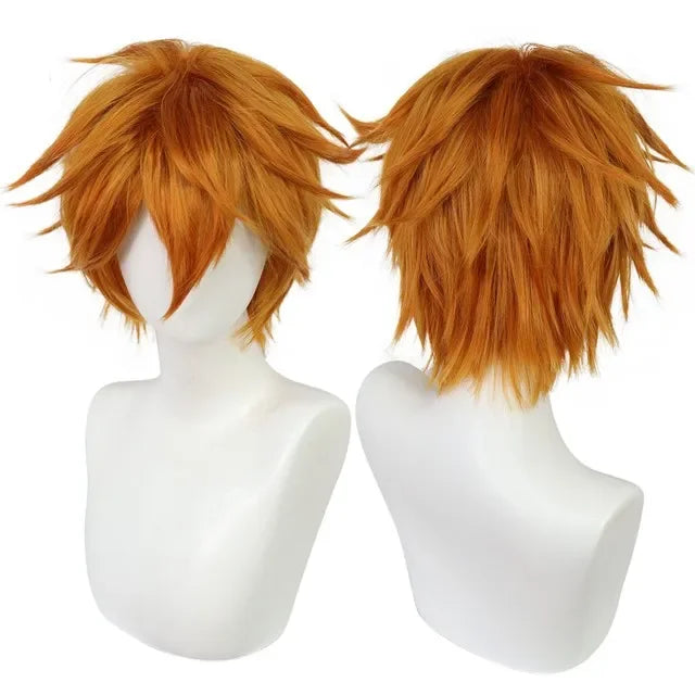 Universal Cosplay Synthetic Wig Silver Red Pink Blonde Grass Green Black Straight