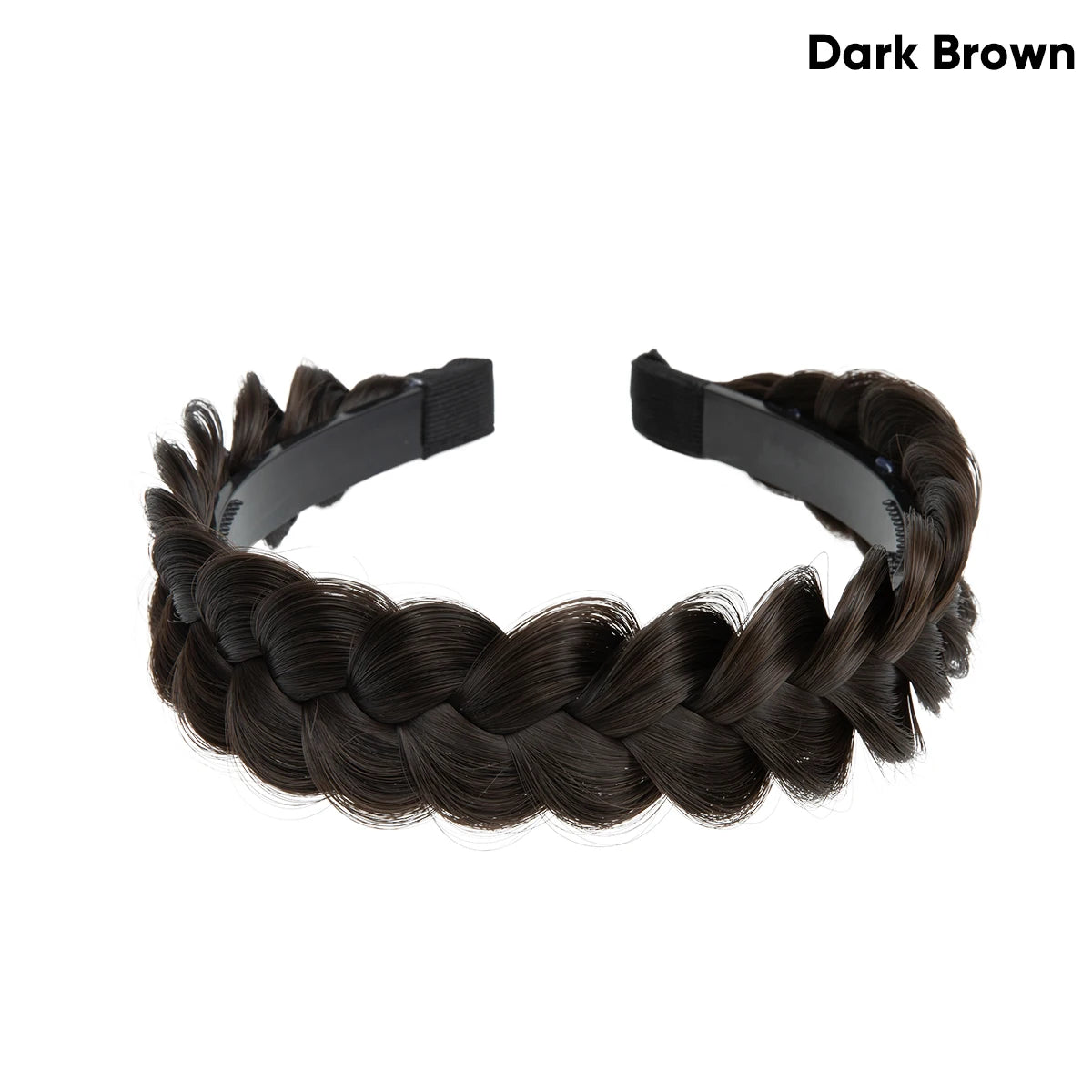 High-Quality Synthetic Fiber Braided Headband Wig, Fishtail Braid Headband, Bohemian Style Women's Hair Accessory Wig