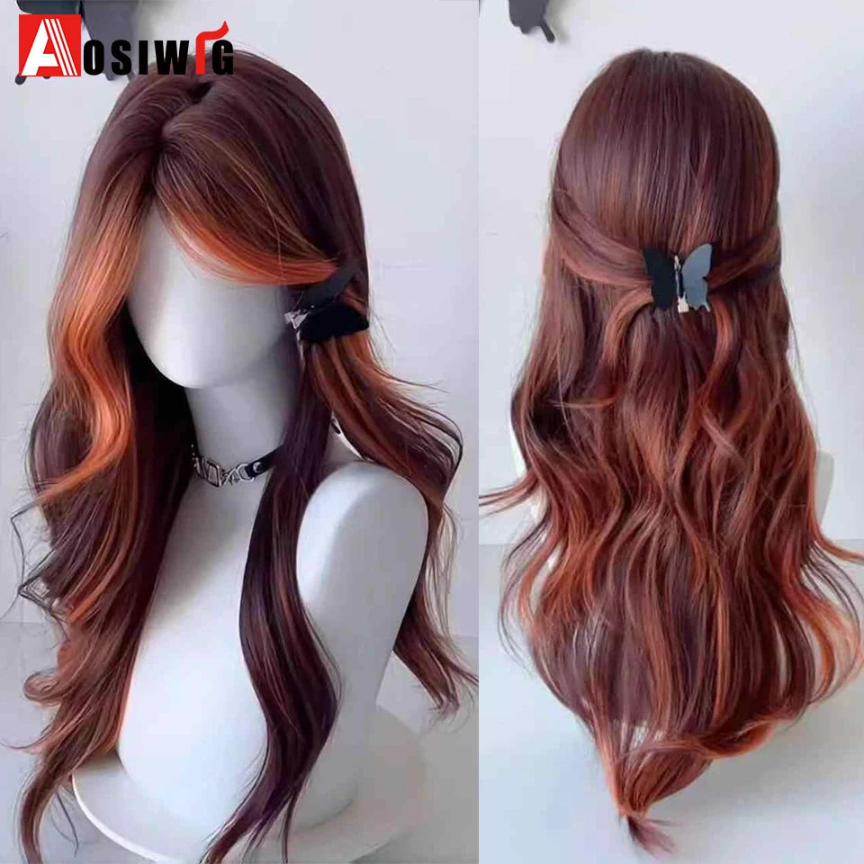 Blonde Twin Ponytail Princess Cut Natural Short Hair Synthetic Wigs Bangs Heat
