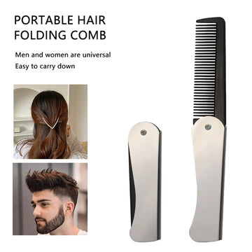 1/2 Pcs Folding Beard Combs, Easy Carrying, Fine Tooth Hair Comb Straightener for Grooming Styling Hair