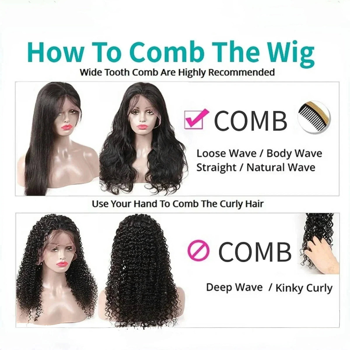 Ginger Brown Wig Long Curly Wavy Synthetic Middle Part Loose Deep Wave