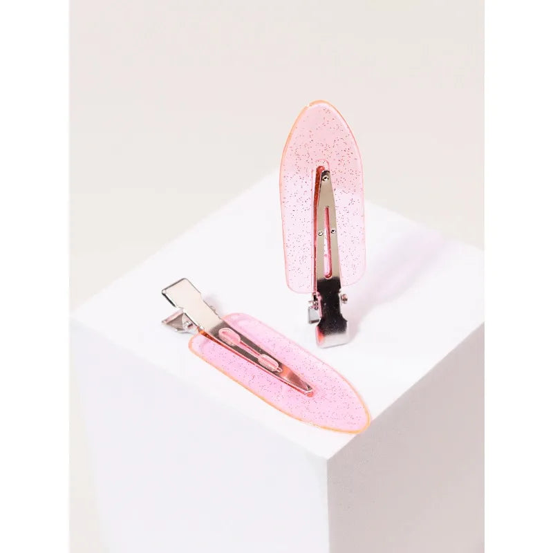 Seamless Transparent Hair Clips for Makeup and Styling, 10 Pcs