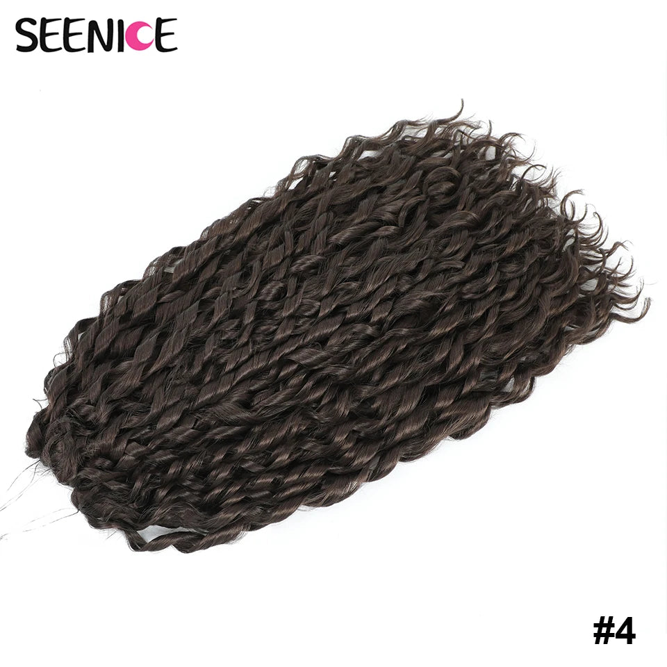 Synthetic Hair Deep Wave Twist Crochet Braid Afro Curl Ombre Blonde Pink