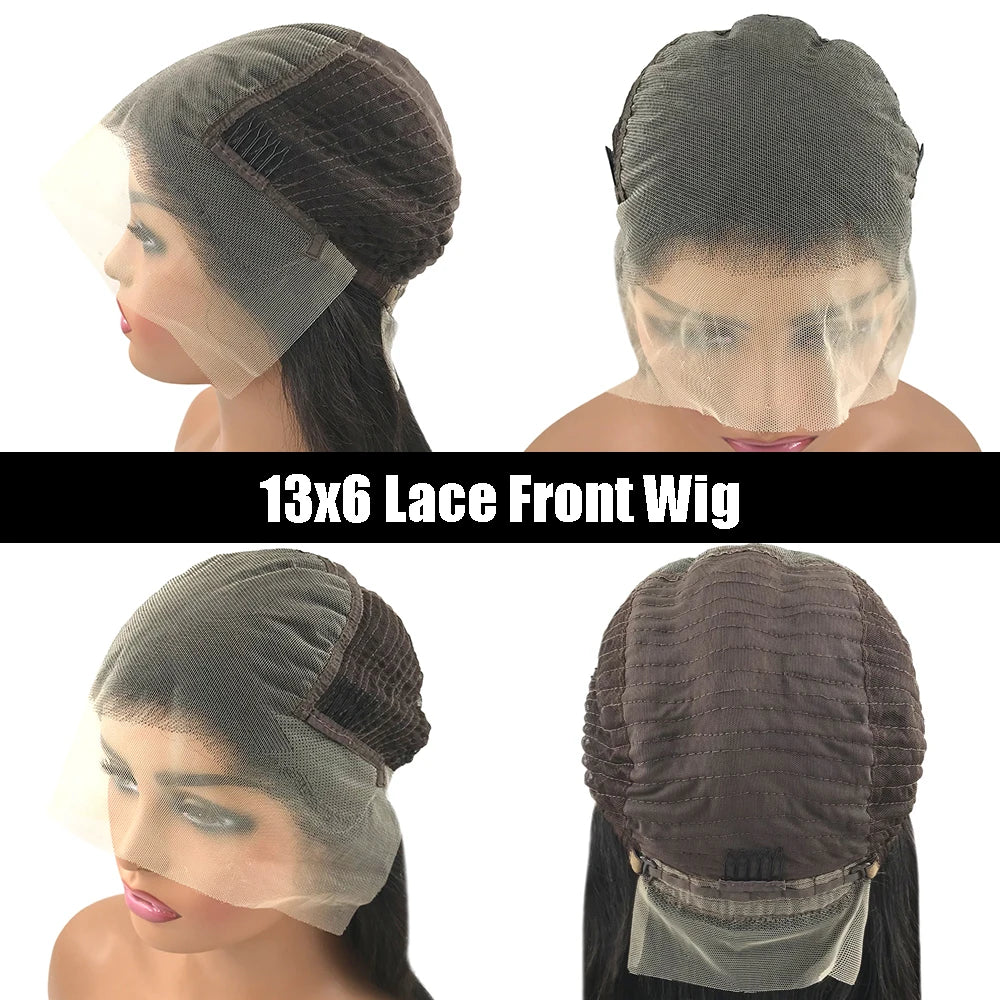 Blowout Looks Glueless, 4x4 Pre-cut Lace Wig Curtain Bangs Wear Go Front