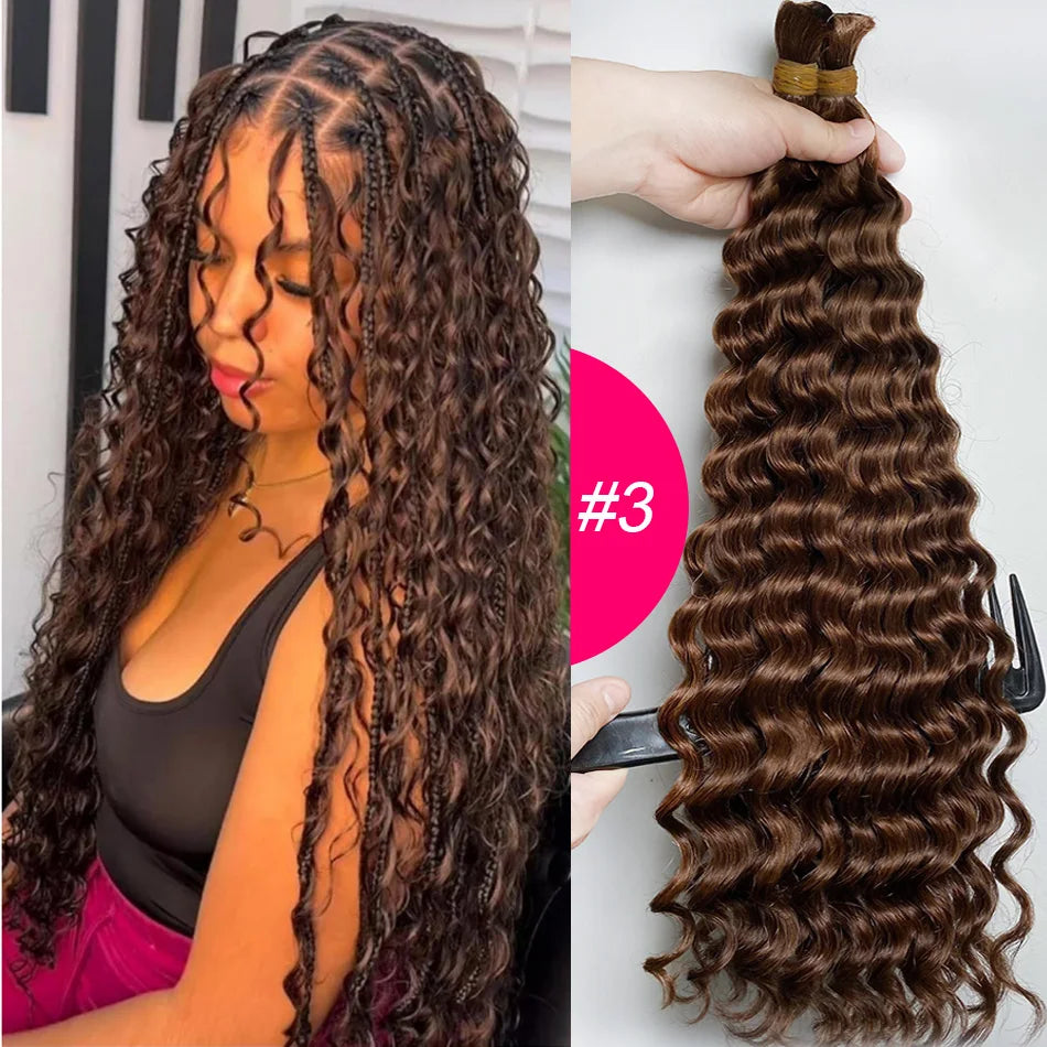 Bundles No Weft Boho Braids, 100% Human Hair Extension Braiding Vietnamese 27/613