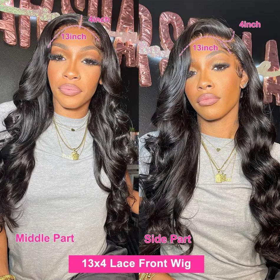 250% Density Body Wave, 13x4 HD Lace Frontal Human Hair Wig Burmese