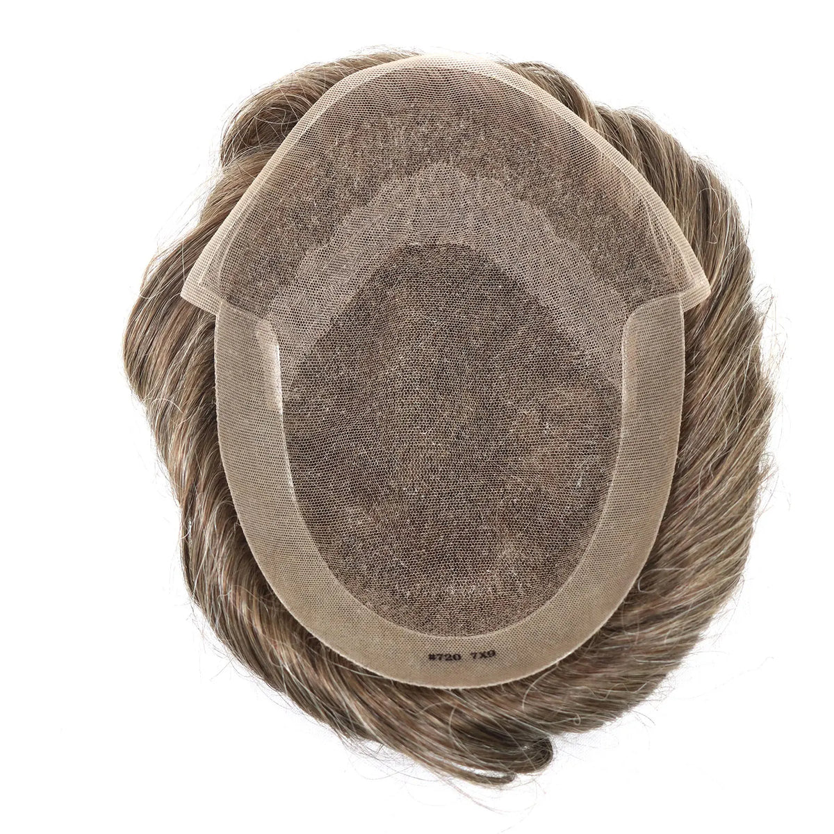 Lace Front & PU Toupee Natural Hairline Hair Prosthesis Human Replacement System