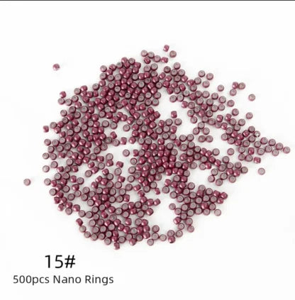 Silicone Nano Rings Copper Line Hair Beads Rings/links/beads