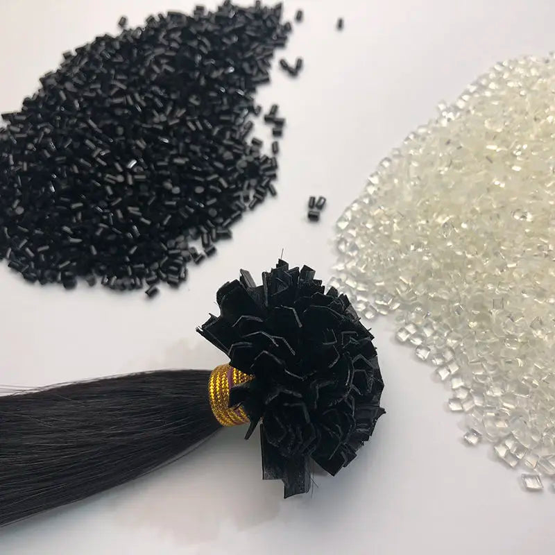 100g 500g 1kg Melt Glue Hard Glue Keratin Italian Keratin Glue For Hair Extensions (Transparent White,Black,Dark brown)