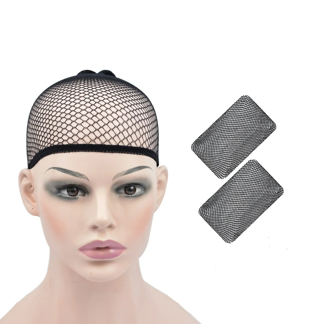 Wig Net Mesh Stocking Caps Weaving Hairnet Open Ended Hair Extension Cosplay