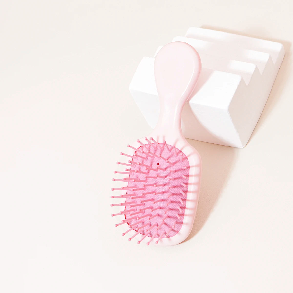 Mini Massage Hair Brush, Travel Paddle Brush for Real Hair Wigs