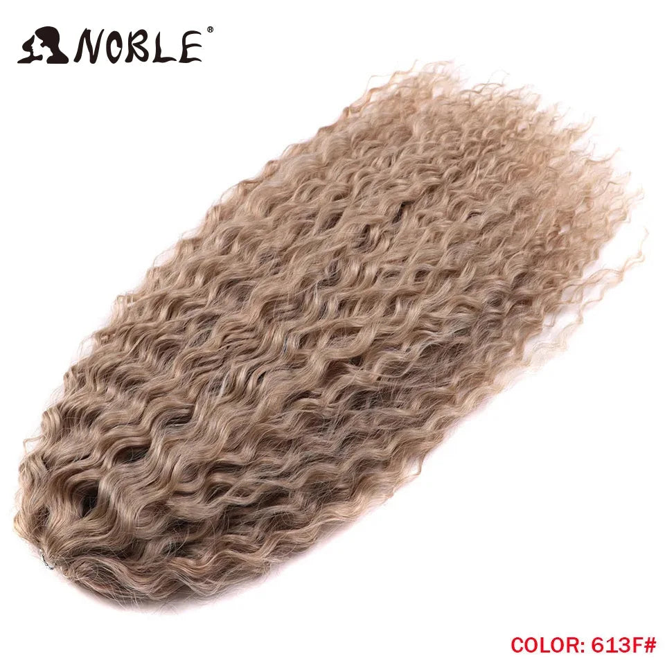 Synthetic Twist Crochet Curly Hair Water Wave Braid Ombre Blonde Brown Deep
