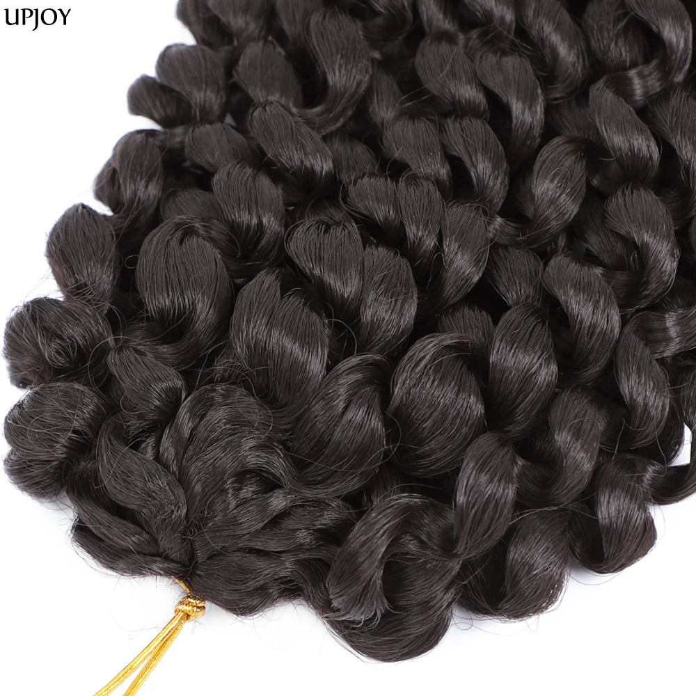 Jamaican Bounce Crochet Hair Jumpy Wand Curl Synthetic Braiding Extensions Ombre Brown
