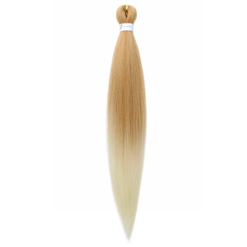 20/26Inch Soft Synthetic Pre-stretched EZ Braiding Hair Extension Low Temperature Fiber Hairpiece Easy to Style